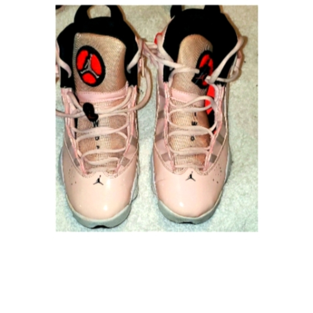 JORDAN 6 RINGS ATMOSPHERE GRADE SCHOOL LIFESTYLE SHOES323419-602 Size 6Y. Colo